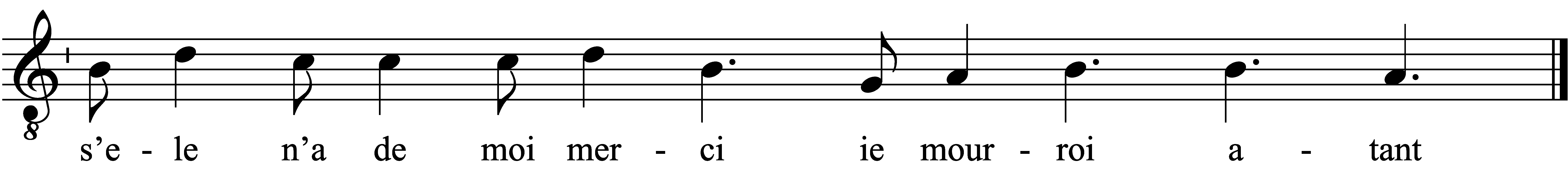 Refrain musical notation